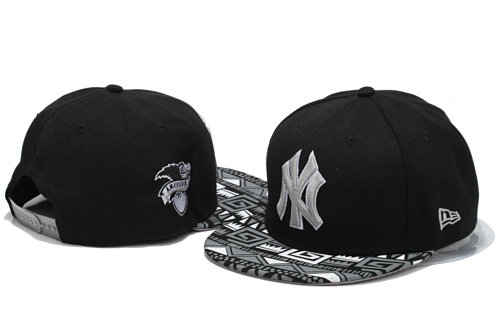 New York Yankees Black Snapback Hat YS 4